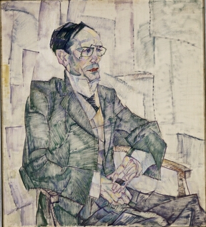 Portret van de dichter J. Rensburg, 1913, Leo Gestel