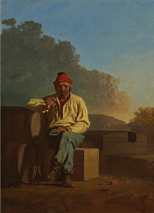 Mississippi Boatman, 1850, George Caleb Bingham