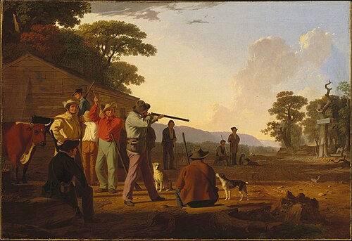 Shooting for the Beef, 1850, George Caleb Bingham