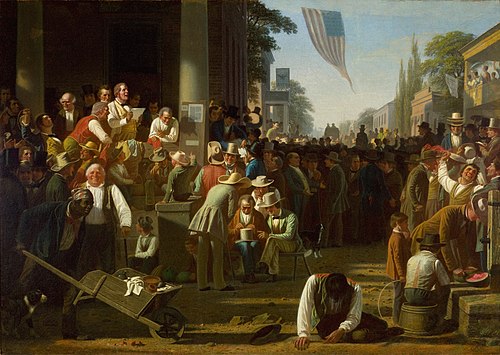 The Verdict of the People, 1854, George Caleb Bingham