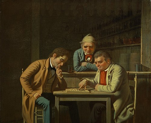 The Checker Players, 1850, George Caleb Bingham