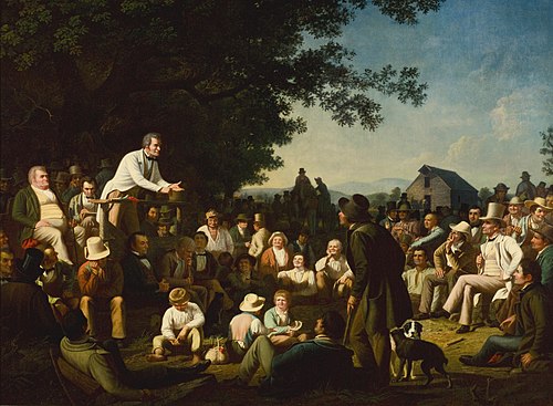 Stump Speaking, 1853, George Caleb Bingham