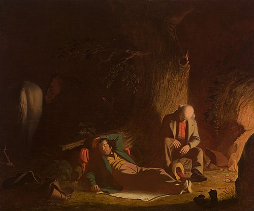 The Belated Wayfarers, 1856, George Caleb Bingham