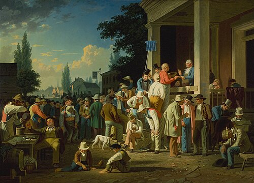The County Election, 1852, George Caleb Bingham
