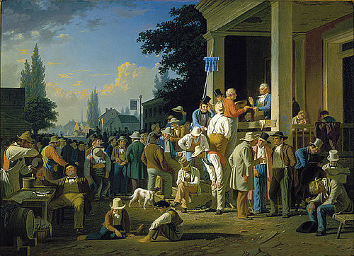 The County Election, 1851, George Caleb Bingham