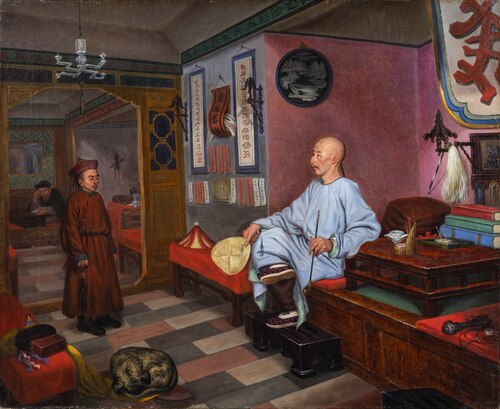 Chinese Trader in Kyakhta, 1851, Carl Peter Mazer