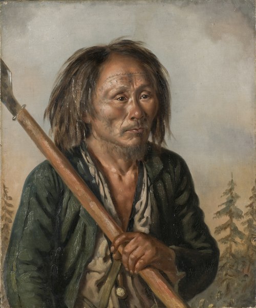 Portrait of a Tungu Man, 1850, Carl Peter Mazer