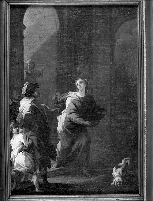 Saint Verdiana Carrying Food to the Poor, 1711, Giovanni Camillo Sagrestani