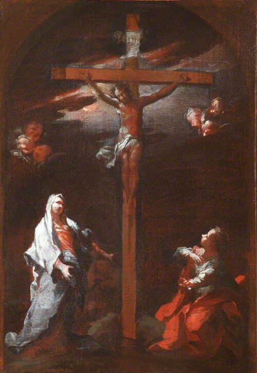 The Crucifixion (a modello for the altarpiece at the Complesso di San Firenze, Florence), 1715, Giovanni Camillo Sagrestani