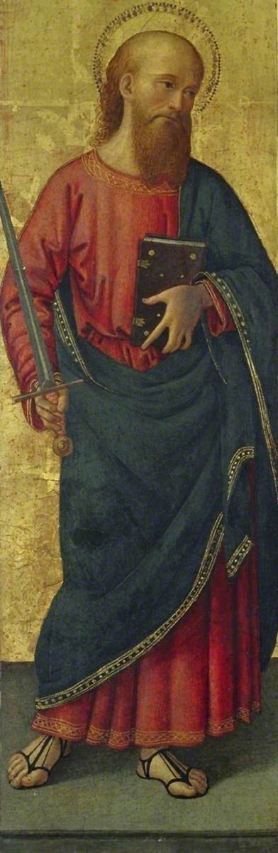 Saint Paul (triptych, left wing), 1470, Antoniazzo Romano