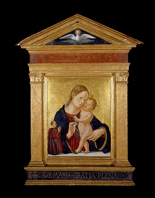 Virgin and Child with Donor, 1480, Antoniazzo Romano