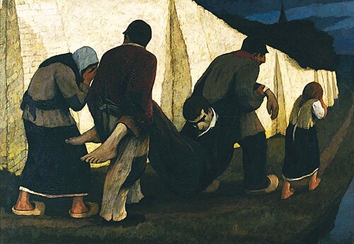 Le mort, 1904, Eugène Laermans