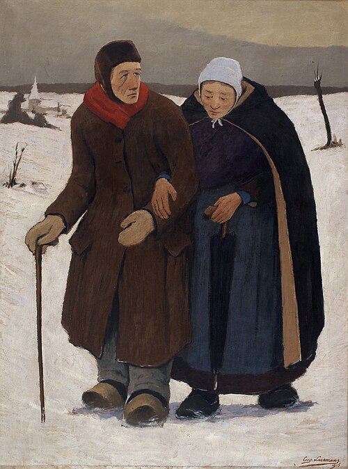 Couple âgé, 1915, Eugène Laermans