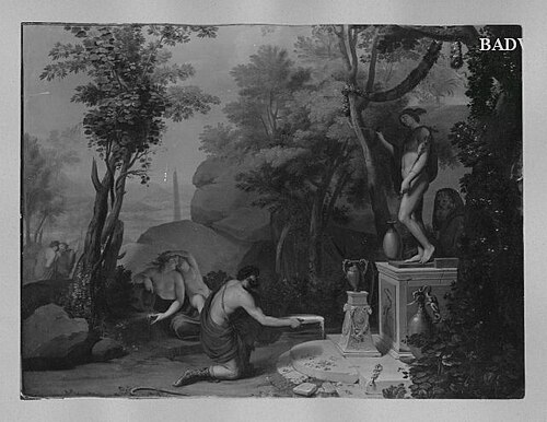 man sacrifying to mercury, 1631, Laurent de La Hyre