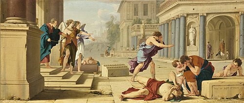 L'Aveuglement des habitants de Sodome, 1639, Laurent de La Hyre