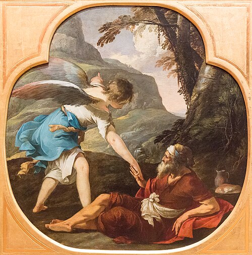 Élie nourri par les anges, 1630, Laurent de La Hyre
