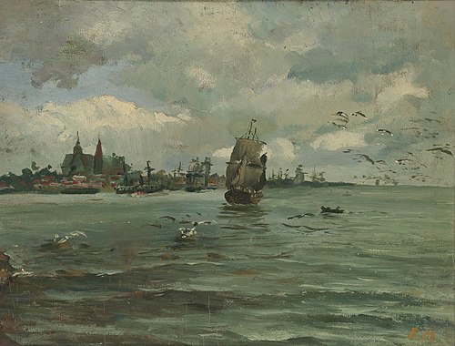 Seascape, 1890, Elias Muukka