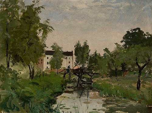 Landscape from Düsseldorf, 1878, Elias Muukka