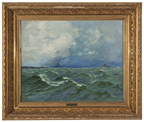 Stormy Sea, 1878, Elias Muukka