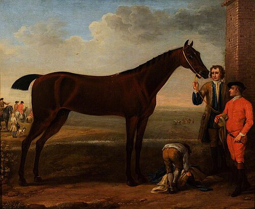 A Bay Racehorse and Attendants, 1735, John Wootton