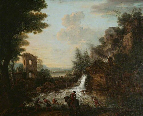 Landscape with Fishermen, 1750, John Wootton