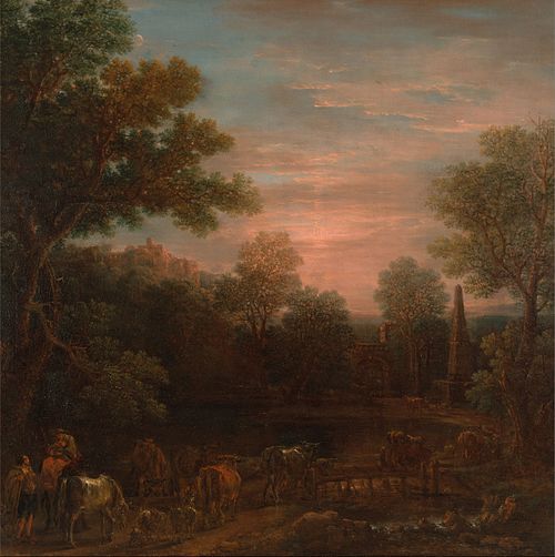 Classical Landscape: Evening, 1740, John Wootton