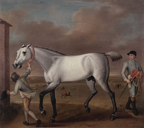 The Duke of Hamilton's Grey Racehorse, 'Victorious,' at Newmarket, 1725, John Wootton