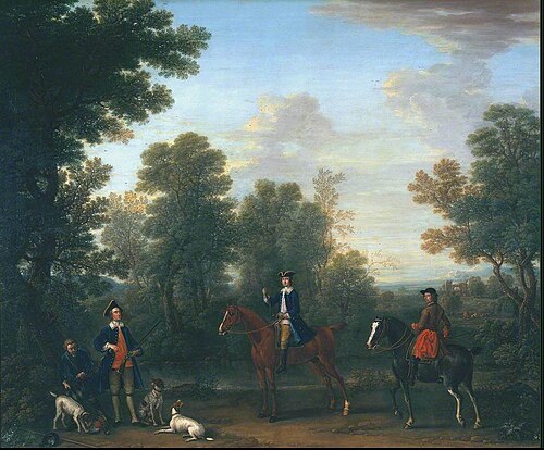 George Henry Lee, 3rd Earl of Litchfield, and his Uncle the Hon. Robert Lee, Subsequently 4th Earl o, 1744, John Wootton