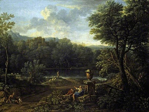Classical landscape, , John Wootton