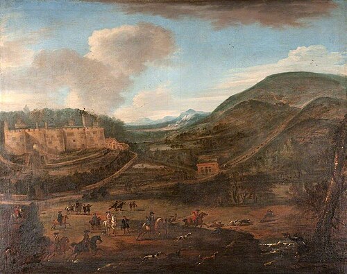 A Stag Hunt at Chirk, 1715, John Wootton