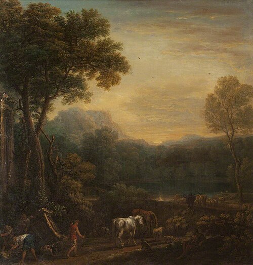 A Classical Landscape with Animals, 1733, John Wootton
