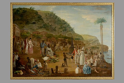 Marché à Saint-Pierre de la Martinique, 1750, Marius-Pierre Le Masurier