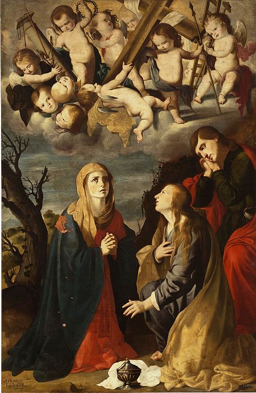 La Virgen con la Magdalena y San Juan, 1651, Mateo Gilarte