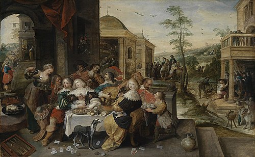The parable of the prodigal son (Luke 15:11-32), 1632, Frans Francken I