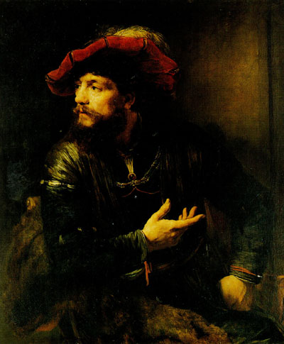 Portrait of an Officer in a Red Beret, 1654, Willem Drost