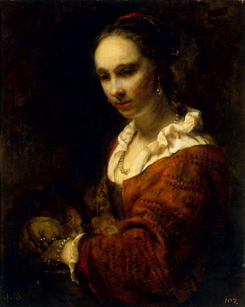 Young Woman with a Pearl Necklace, 1654, Willem Drost