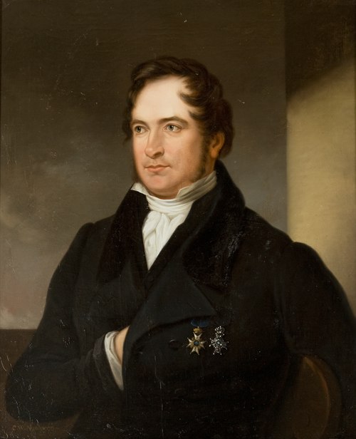 Porträtt av Erik Gustav Geijer, professor, en av de aderton, 1783-1847, 1838, Carl Vilhelm Nordgren