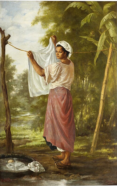 La lavandera, 1875, Miguel Zaragoza