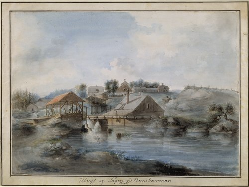View from the Bernshammar Sawmill, 1793, Per Nordquist
