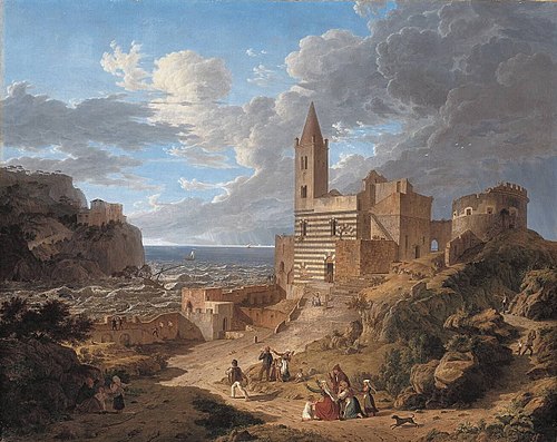Porto Venere on the Gulf of La Spezia, 1828, Leo von Klenze