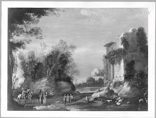 Paysage avec ruines, 1750, Filippo Napoletano