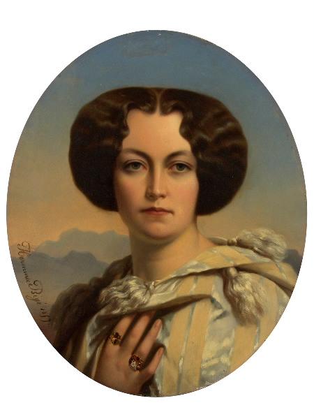 Autoportrait, 1857, Herminie Collard