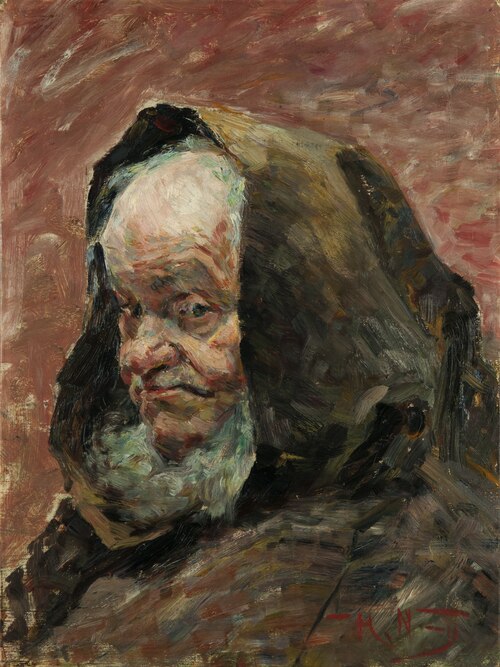Head of an Old Man, Study, 1887, Herman Norrman
