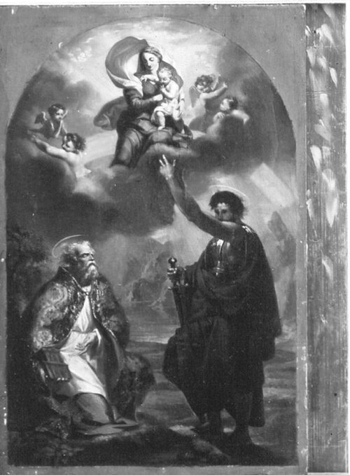 Muttergottes mit den hl. Gordianus und Epimachus, 1811, Robert von Langer