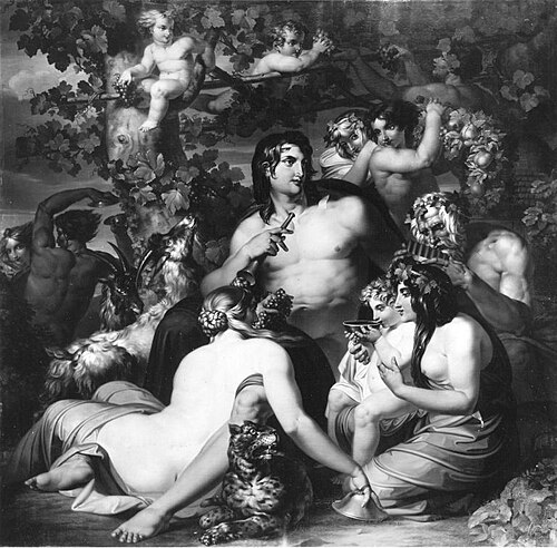 Erziehung des Bacchus, 1833, Robert von Langer