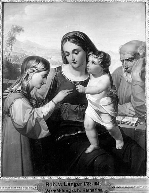Vermählung der hl. Katharina, 1820, Robert von Langer