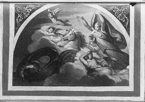 Aurora besiegt die Nacht (Ölskizze), 1837, Robert von Langer