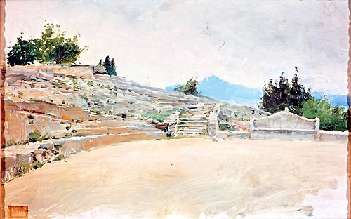 Ruinas del anfiteatro de Sagunto, 1867, Antonio Gomar y Gomar