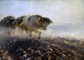 Schwere Arbeit, 1908, Heinrich von Zügel