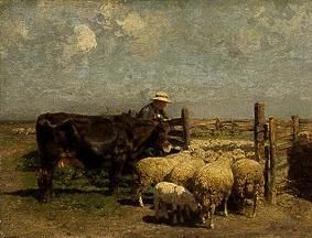 Am Schafpferch, 1884, Heinrich von Zügel